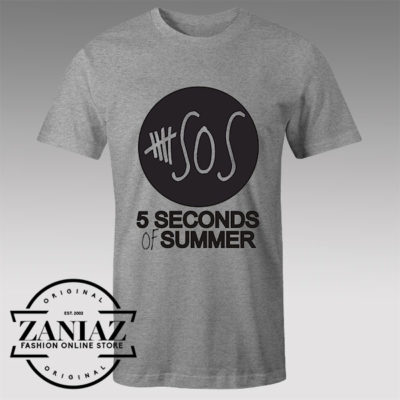 Buy Tshirt 5 Seconds of Summer Black Logo Tshirts Womens Tshirts Mens