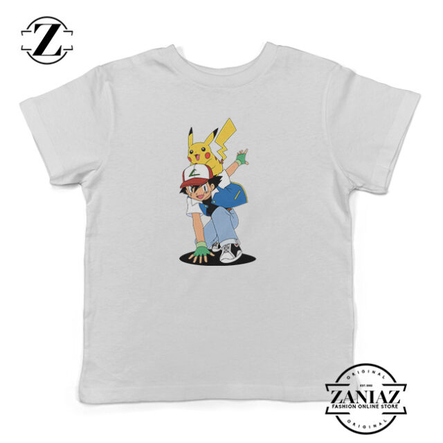 Tshirt Kids ash And Pikachu