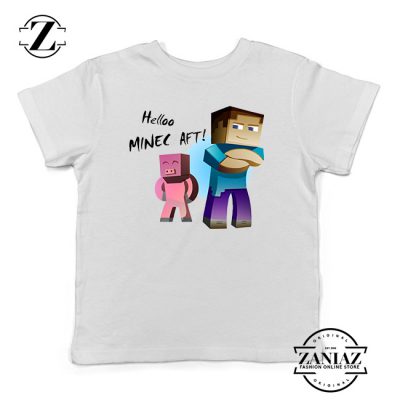 Buy Tshirt Kids Hello Minecraft