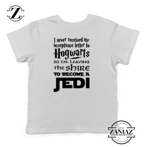New 1 Funny Tshirt Kids Hogwarts Become Jedi
