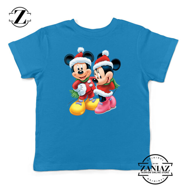 New Tshirt Kids Mickey And Minie Christmas
