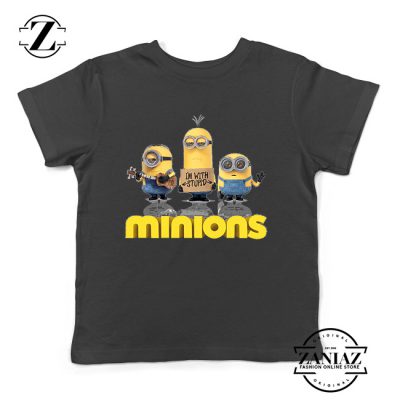 Buy Tshirt Kids Minions Stupid