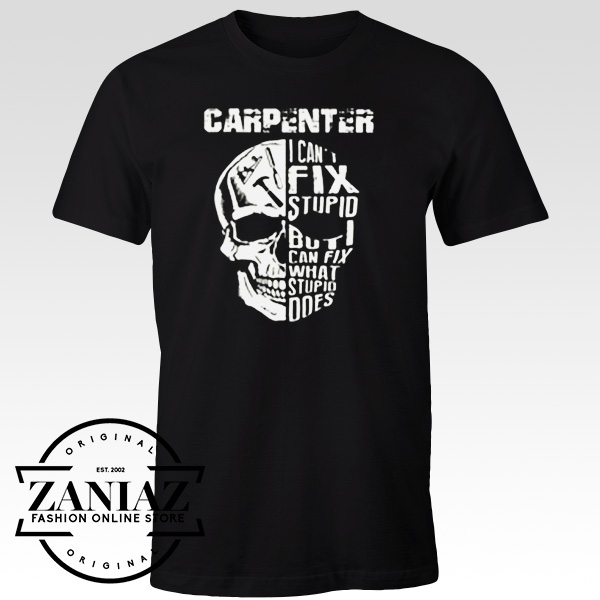 Buy Custom Tshirt Carpenter Skull