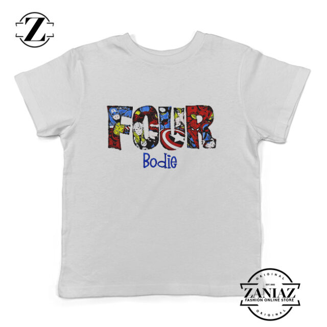 Custom Birthday Superhero Shirt Kids
