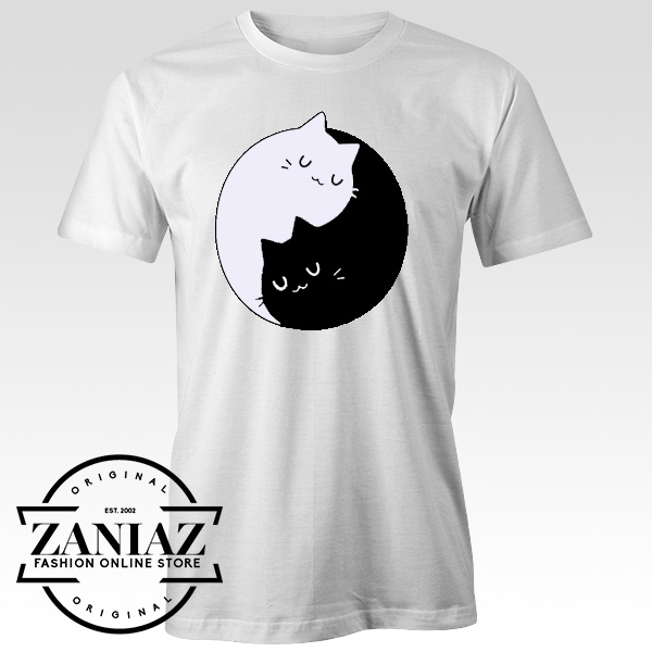 Custom Tshirt Yin Yang Cat Unisex Adult
