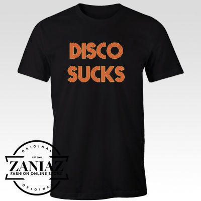 Graphic Tee Shirt Disco Sucks Cheap Tshirts