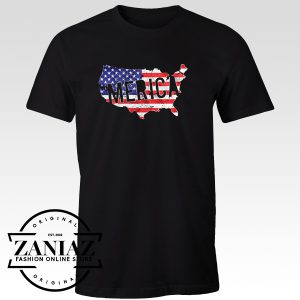MERICA Men's T-shirt Independence Day Shirt