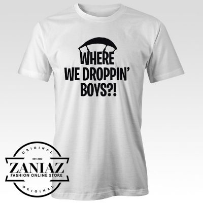 Where We Droppin Boys Tee Video Game T-Shirt