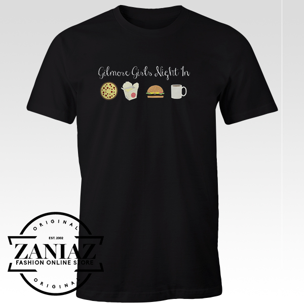 Cheap Graphic Tshirt Gilmore Girls Night in Black tshirt
