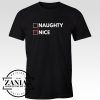 Cheap Tshirt Naughty or nice Men t-shirt Adult