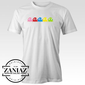Buy Video Game Tee Ms Pac Man Ghosts  T-Shirt
