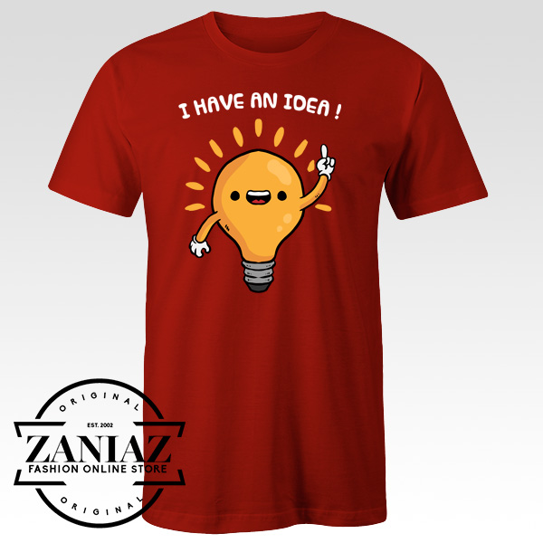 Cheap Funny Cartoon Light Lamp T-Shirt Adult