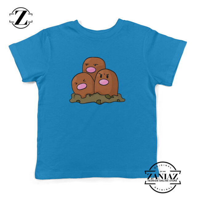 Dugtrio Pokemon Shirt Diglett Evolution Kids Tee 21