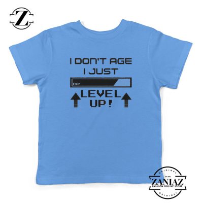 Video Game Tshirt Don't Age Level Up Tee Youth