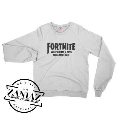 Buy Fortnite Game Gift Sweatshirt Crewneck Size S-3XL