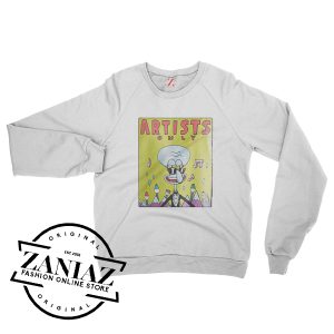 Squidward Tentacles Artists Only Sweatshirt – Funny Aesthetic Streetwear