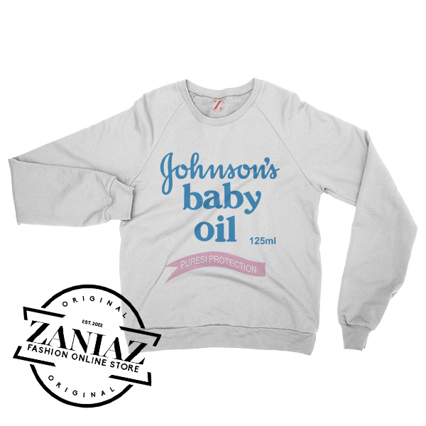 Johnson’s Baby Oil Cheap Gift Sweatshirt Crewneck Size S-3XL