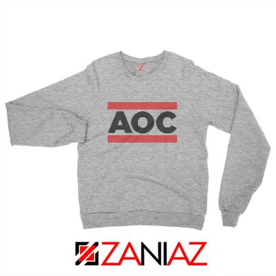 Alexandria Ocasio Sweatshirt Feminist Gift Sweater Size S-3XL Sport Grey