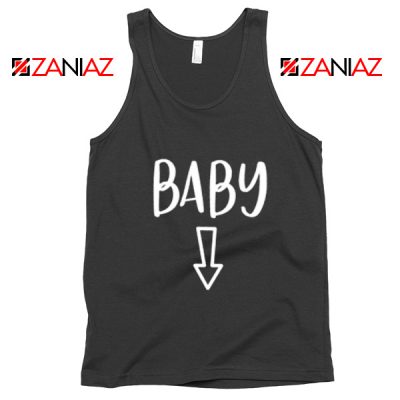 Baby Belly Tank Top Funny Gift Cheap Pregnancy Tank Top Black