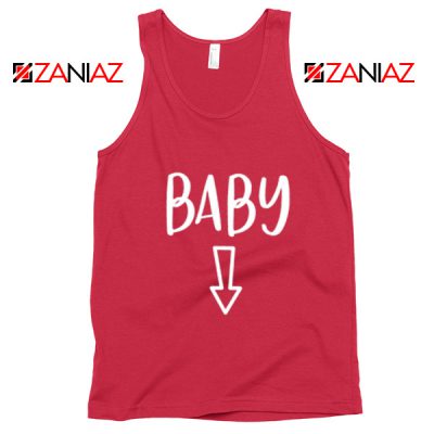 Baby Belly Tank Top Funny Gift Cheap Pregnancy Tank Top Red