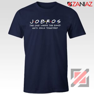 Jobros Navy Blue Tshirt Funny Friends Themed Concert Cheap Tshirt Clothes