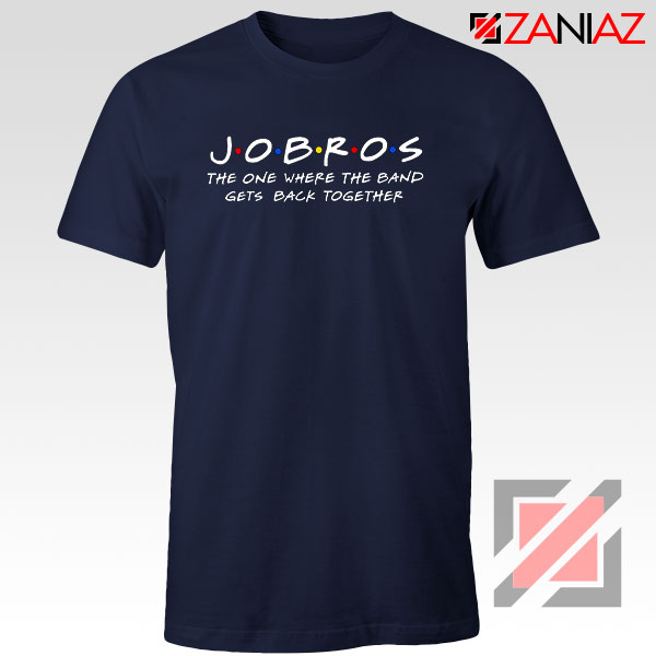 Jobros Navy Blue Tshirt Funny Friends Themed Concert Cheap Tshirt Clothes
