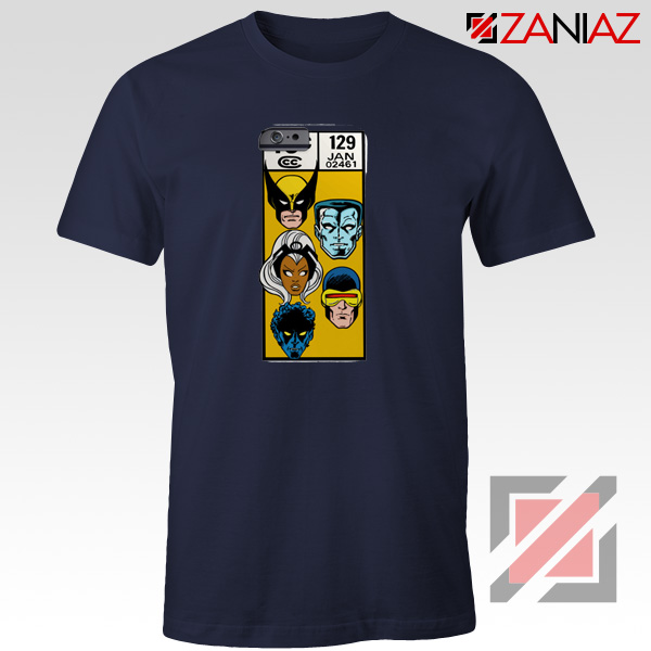 Marvel X Men Shirt Cheap Clothes Comic Book 129 Jan T-shirt Navy Blue