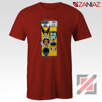 Marvel X Men Shirt Cheap Clothes Comic Book 129 Jan T-shirt Red