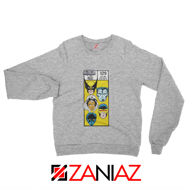 Marvel X Men Sweatshirt Marvel Comic 129 Jan Sweater Size S-3XL Grey