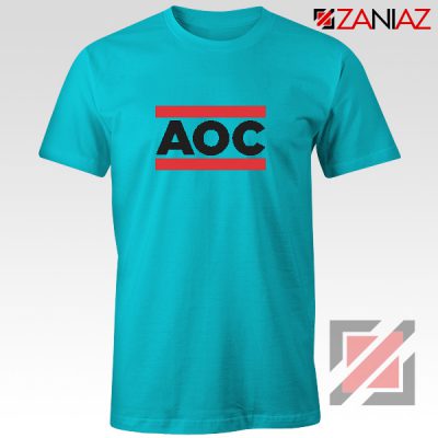 Ocasio Cortez T-Shirt Cheap Tshirt Feminist Clothes Anti Trum Blue