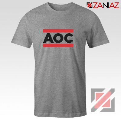 Ocasio Cortez T-Shirt Cheap Tshirt Feminist Clothes Anti Trum Sport Grey