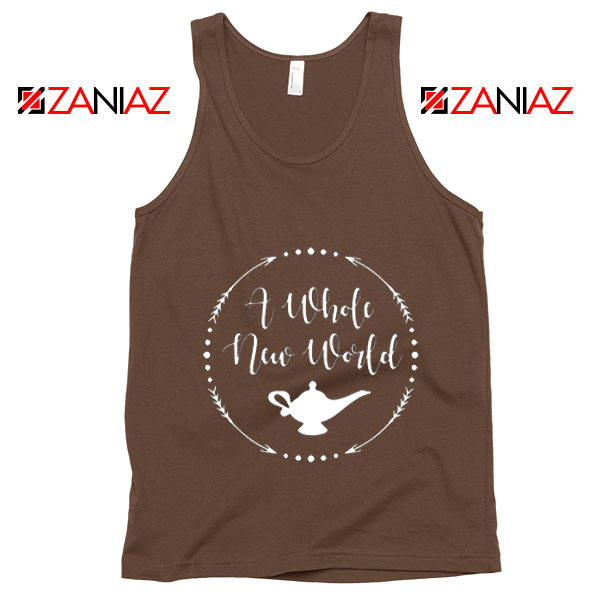 A Whole New World Disney Tank Top Aladdin Jasmine Tank Top Brown