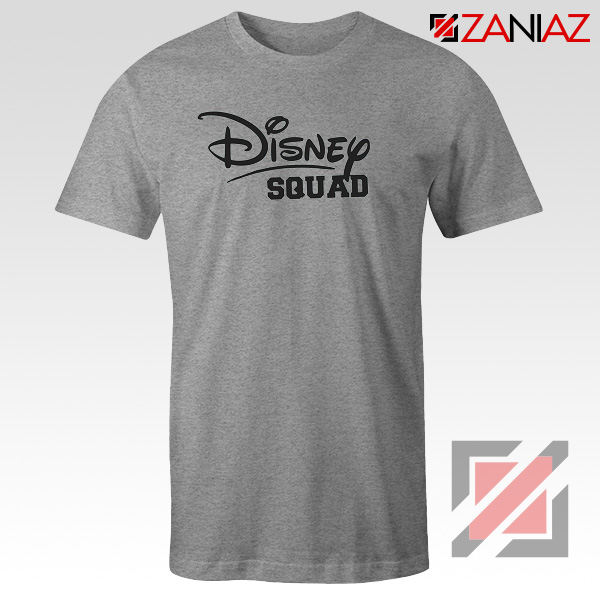 Disney Squad Shirt Gift Disney T Shirts Cheap for Women Grey