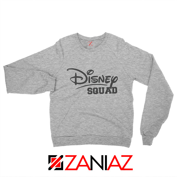 Disney Squad Sweatshirt Disney Family Birthday Gift Sweatshirt Grey
