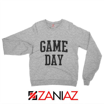 Football TV Program Sweater Game Day Sweatshirt Unisex Grey