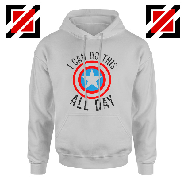 I Can Do This All Day Gift Hoodies Unisex Captain America Sport Grey