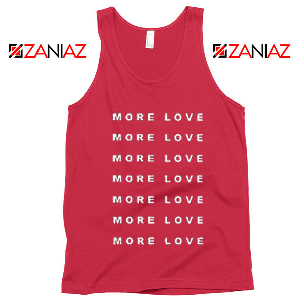 Love More Slogan Tank Top Love Forever Tank Top Valentine Day Red