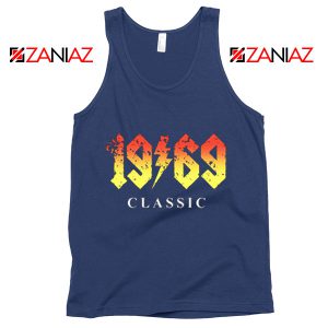 1969 Birthday Gift Tank Top Funny 50 Birthday Summer Tank Top Navy Blue
