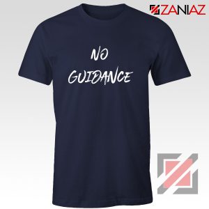 American Rapper No Guidance T-Shirt Chris Brown T Shirt Navy Blue