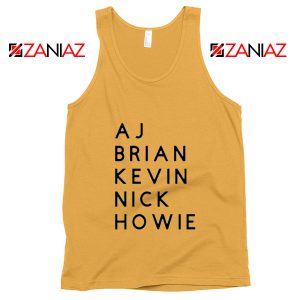 Backstreets Back Alright Tank Top BSB Music Tank Top Size S-3XL SUnshine