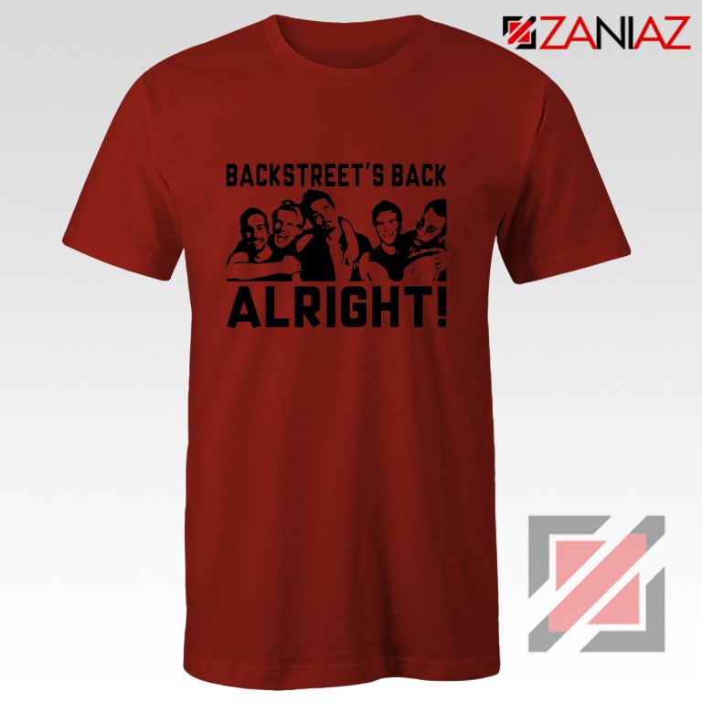 Backstreets Boys Shirt Nick Carter BSB Cheap Shirt Size S-3XL Red