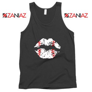 Baseball Lips Cheap Tank Top Baseball Fan Tank Top Size S-3XL Black