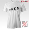 Be 100 Evolution T-shirt Womens Funny Workout Shirt Size S-3XL White