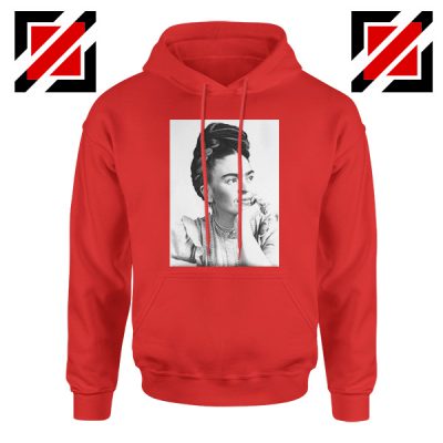 Cheap Frida Kahlo Paintings Hoodie Mexican Gift Hoodie Red