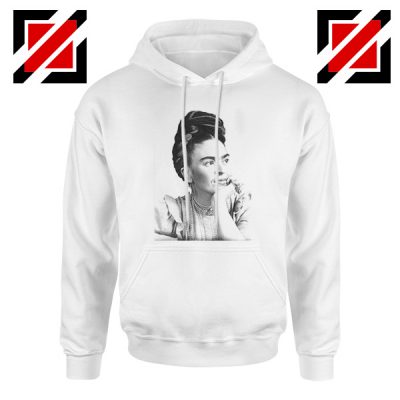 Cheap Frida Kahlo Paintings Hoodie Mexican Gift Hoodie White