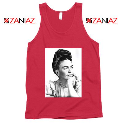 Cheap Frida Kahlo Paintings Tank Top Mexican Gift Tank Top Red