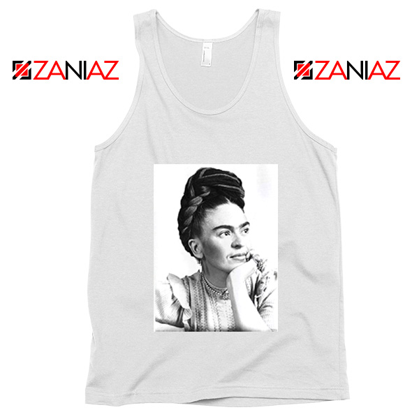 Cheap Frida Kahlo Paintings Tank Top Mexican Gift Tank Top White