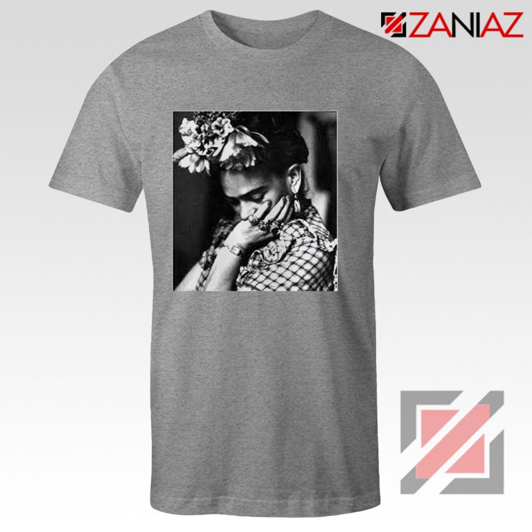 Cheap Frida Kahlo Woman Shirt Feminist T-shirt Unisex Adult Grey