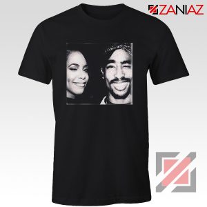 Cheap Tupac And Aaliyah Black Shirt