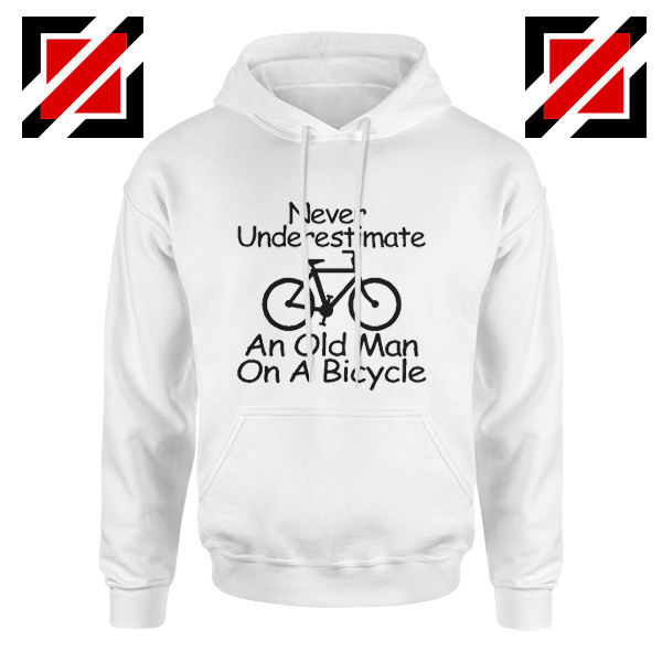 Funny Never Underestimate An Old Man On A Bicycle Hoodie